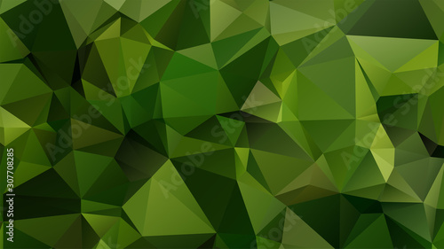 Light Green vector abstract mosaic background. Colorful illustration in Origami style with gradient. Template for a cell phone background