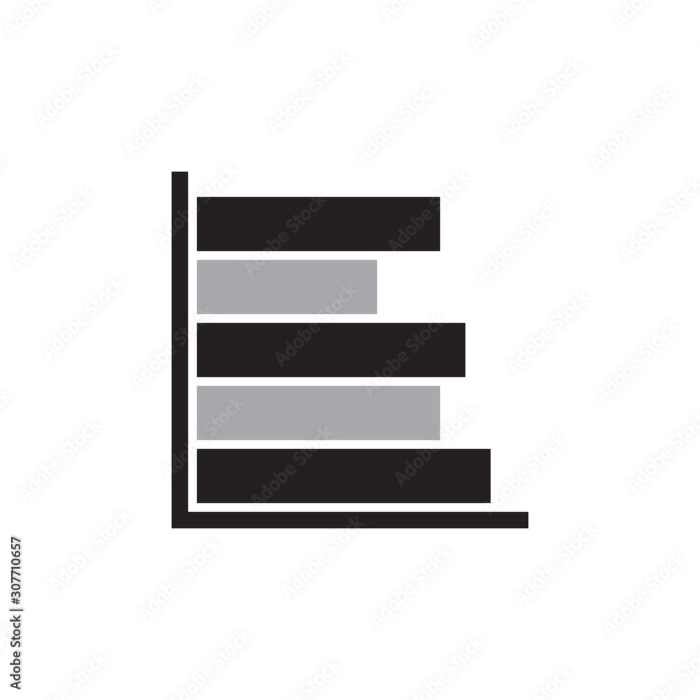 Horizontal Chart icon vector isolated on background. Trendy graphic symbol. Pixel perfect. illustration EPS 10. - Vector. Horizontal Chart icon vector isolated on background. Trendy graphic symbol. Pixel perfect. illustration EPS 10. - Vector.