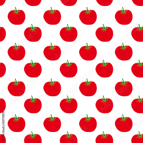 Seamless pattern with tomatoes