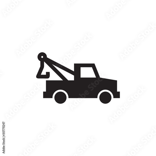 Tow truck icon vector isolated on background. Trendy emergency symbol. Pixel perfect. illustration EPS 10. - Vector.