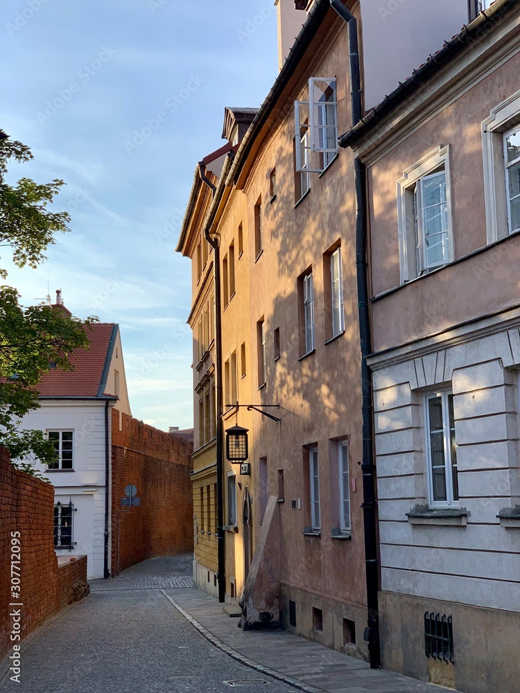 street in old town Warsaw