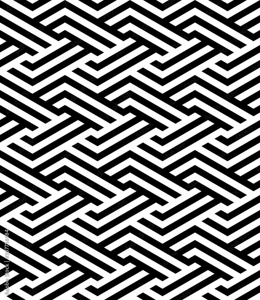 Vector geometric seamless pattern. Modern geometric background with intersecting stripes. Vector geometric seamless pattern. Modern geometric background with intersecting stripes.