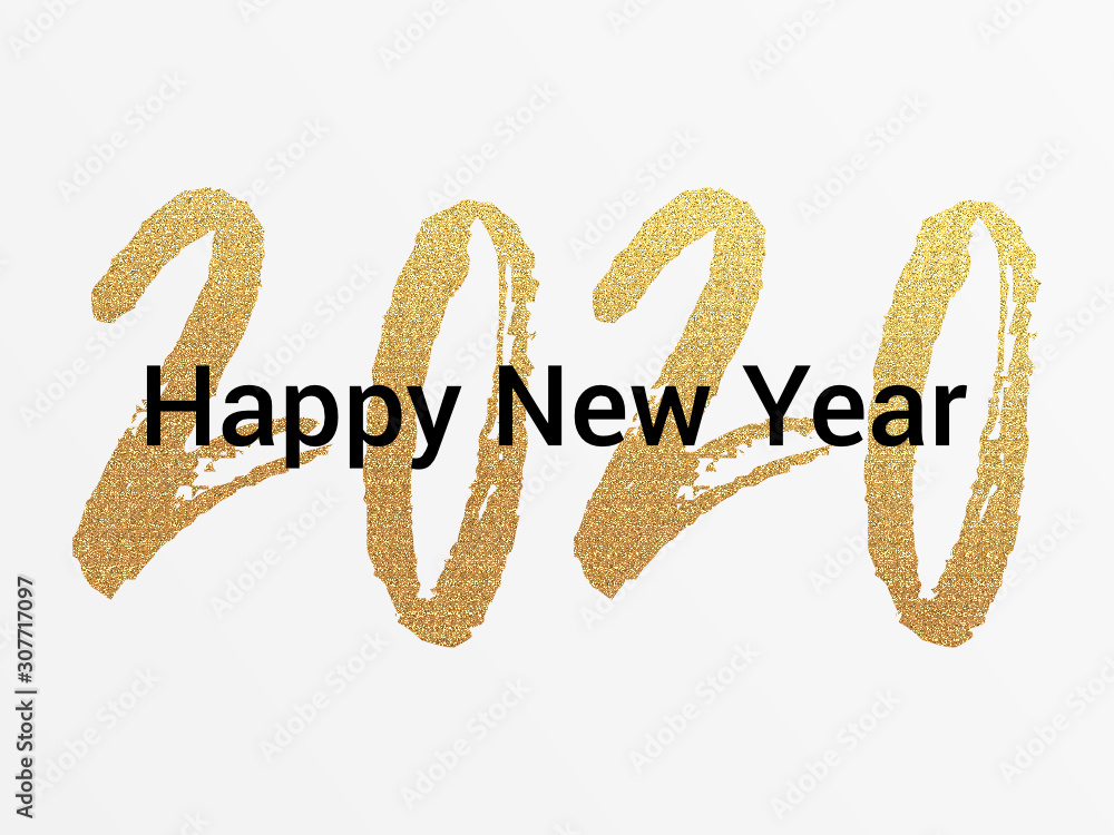 Obraz 2020 - happy new year 2020
