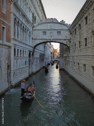Morning Gondola Ride on a Venetian Canal