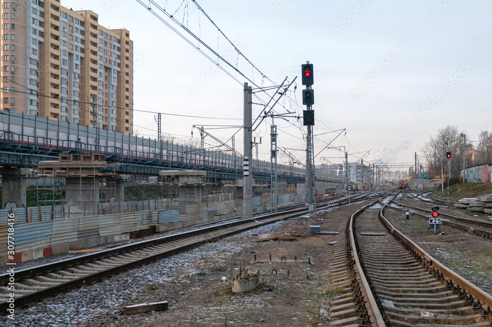 Reconstruction of Reutovo station of Moscow Railway with the construction of the IV main track, overpasses and the II track to Balashikha, Reutov, Moscow region, Russian Federation
