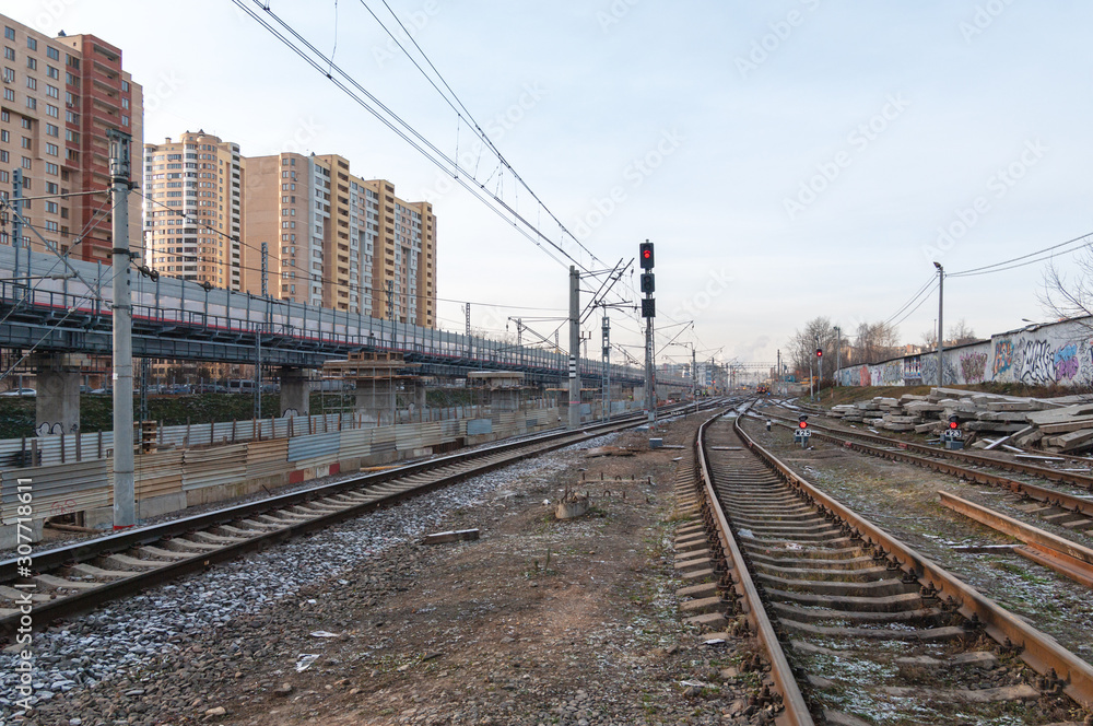 Reconstruction of Reutovo station of Moscow Railway with the construction of the IV main track, overpasses and the II track to Balashikha, Reutov, Moscow region, Russian Federation