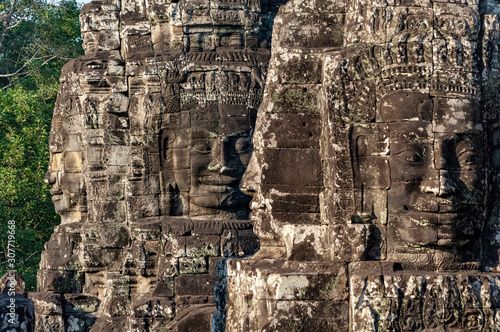 Bayon Temple Faces