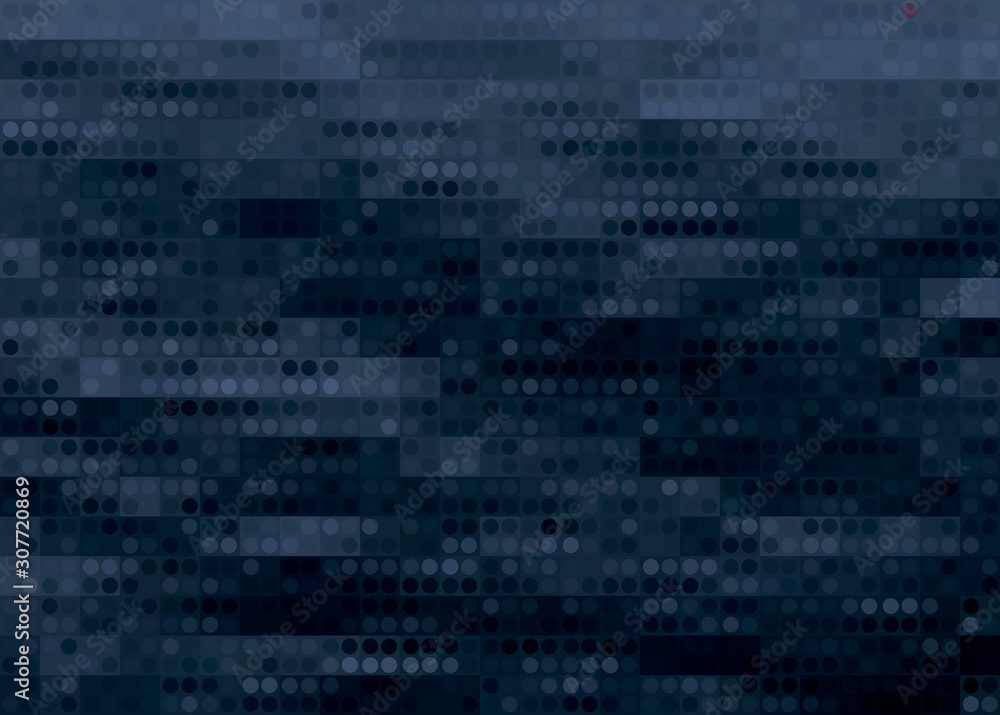 pixel dark blue vector volumetric background