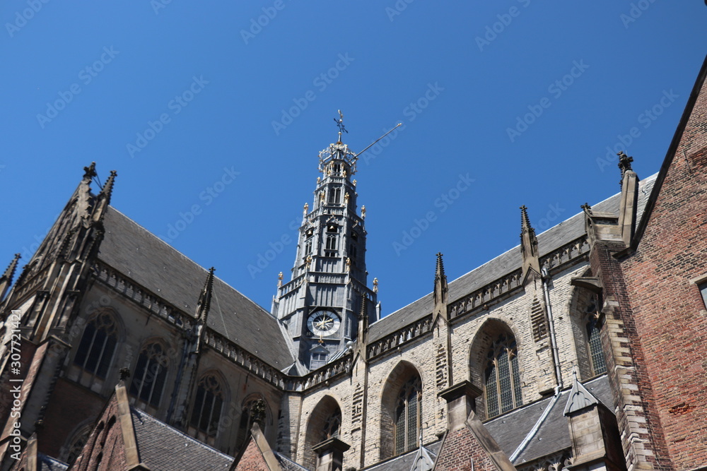 Haarlem, the Netherlands - July 8th 2018: Saint Bavo Church Haarlem, the Netherlands - July 8th 2018: Saint Bavo Church