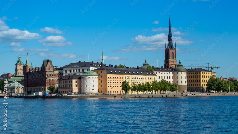 Panorama of the Old Town Stockholm, Sweden