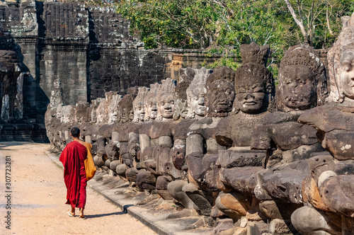 Angkor Thom South Gate Asuras photo