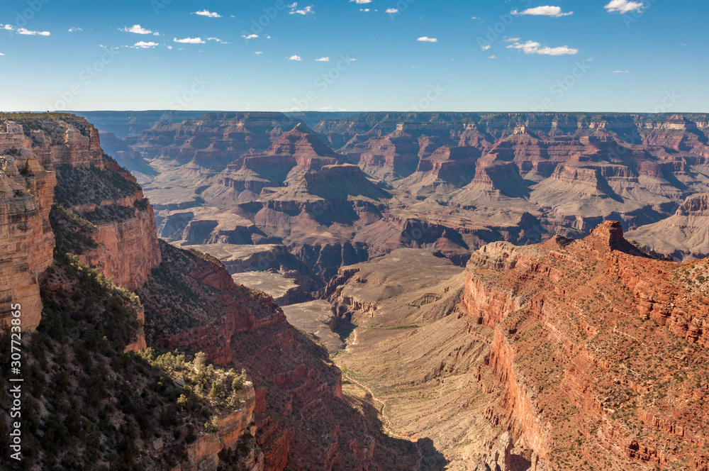 Landscape at the Grand Canyon National Park, Arizona. One of the most famous national parks in the world