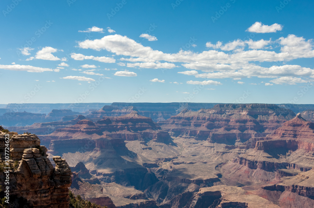 Cliffs of Mather Point in Grand Canyon National Park, Arizona USA