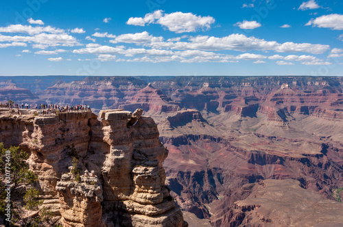 Cliffs of Mather Point in Grand Canyon National Park, Arizona USA