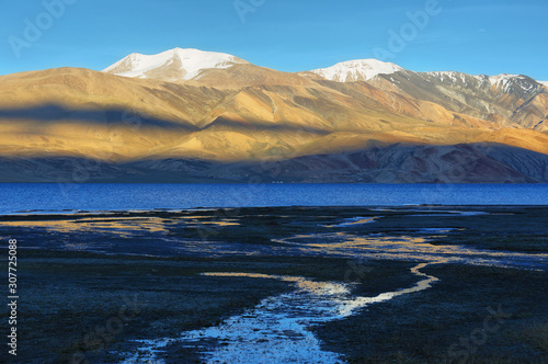 Tso Moriri lake in Rupshu valley, Ladakh, India