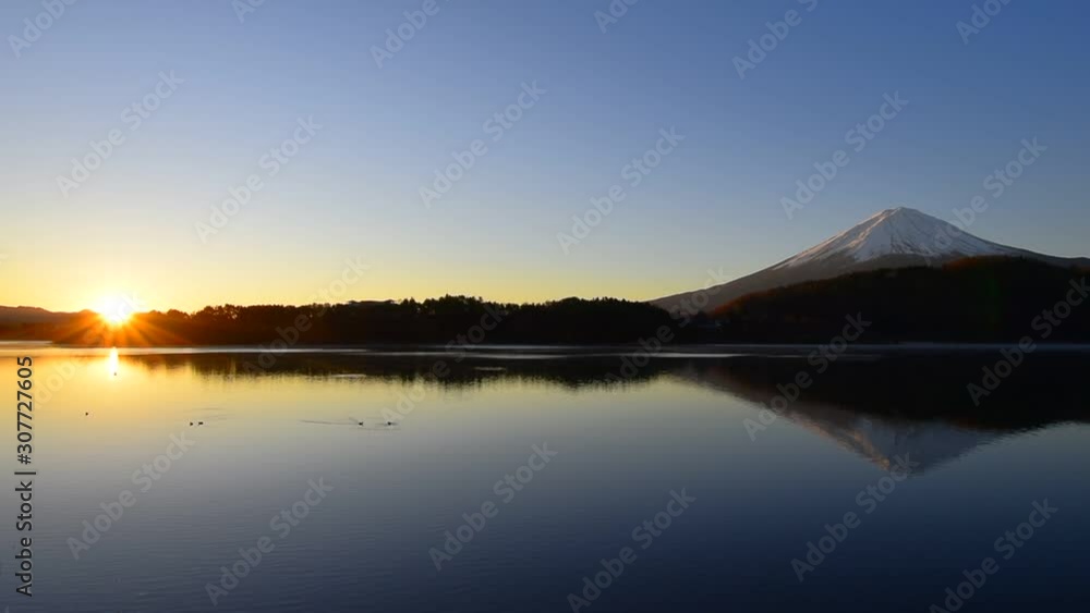 Sunrise and Mt. Fuji from Lake Kawaguchi Japan 12/05/2019 Sunrise and Mt. Fuji from Lake Kawaguchi Japan 12/05/2019