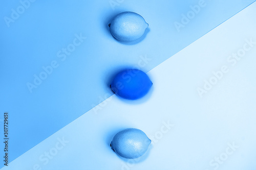 Blue color 2020 inscription.