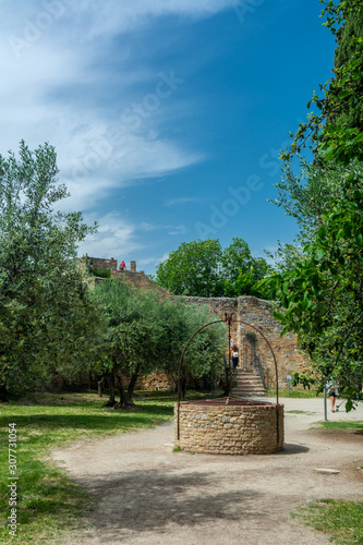 Rocca garden in San Gimignano