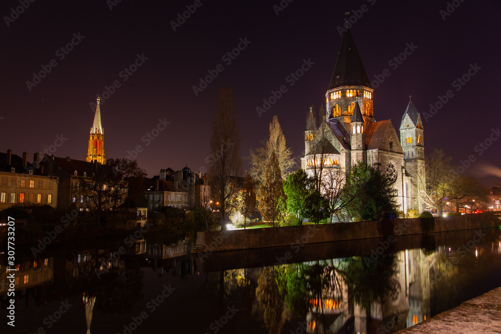 Obraz premium Illumination de Metz - Noel 2019