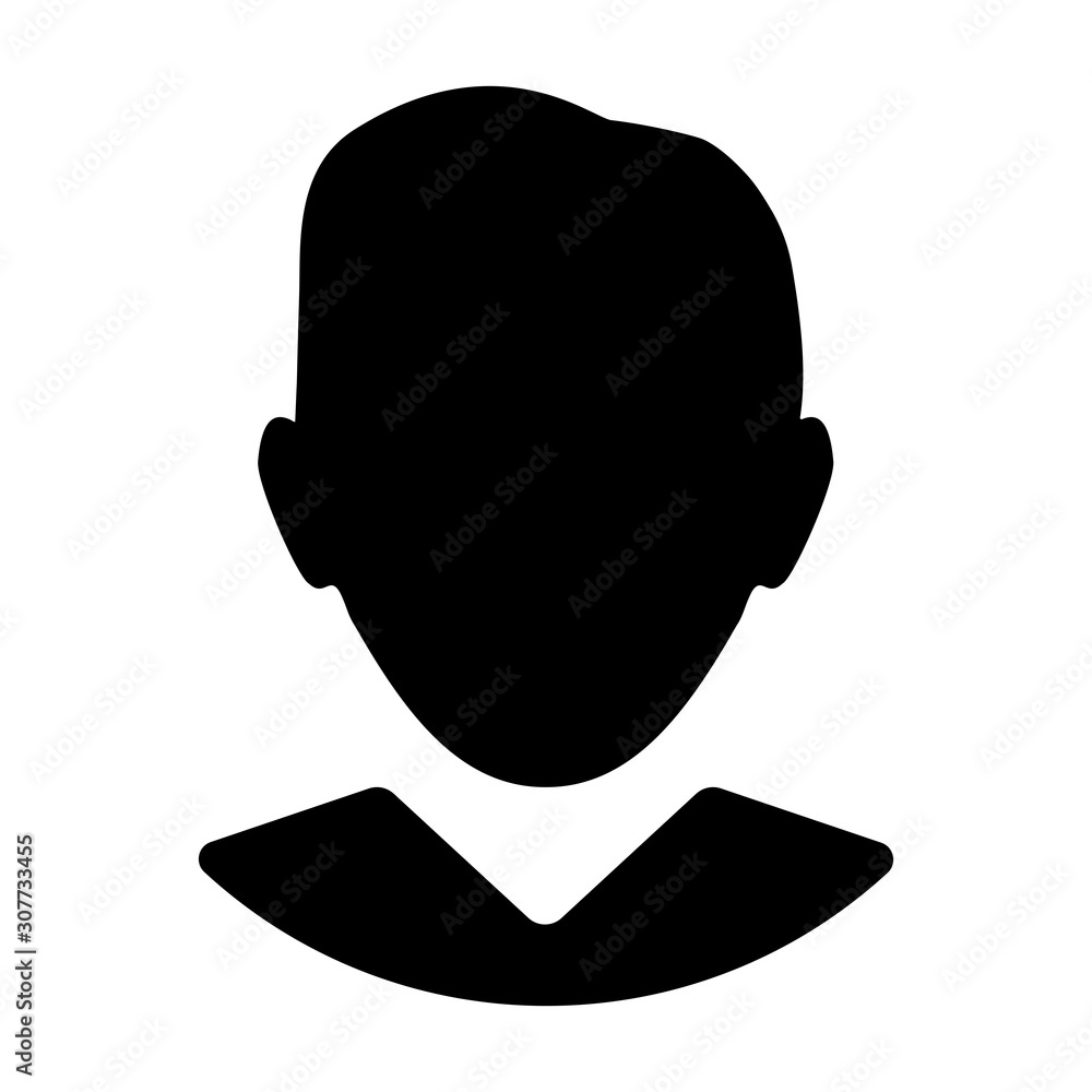 User profile icon isolated on white background User profile icon isolated on white background