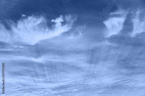 Fototapeta Naklejka Na Ścianę i Meble -  Abstract blur sky above clouds.
