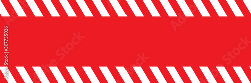 horizontal red and white no entry sign background with blank