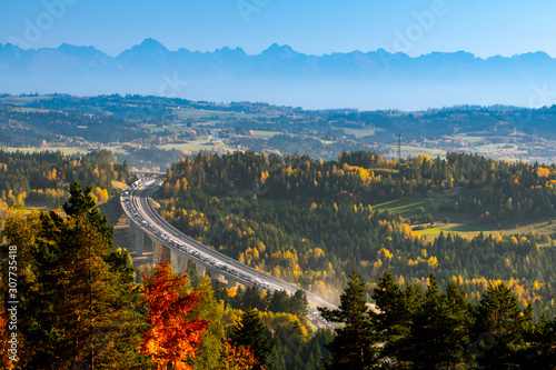 Fototapeta Naklejka Na Ścianę i Meble -  Obwodnica zakopianka polska malopolska