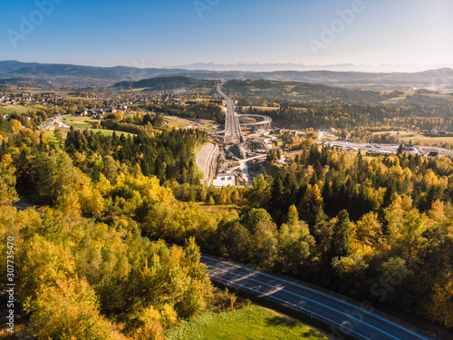 Tableau sur toile Obwodnica zakopianka polska malopolska