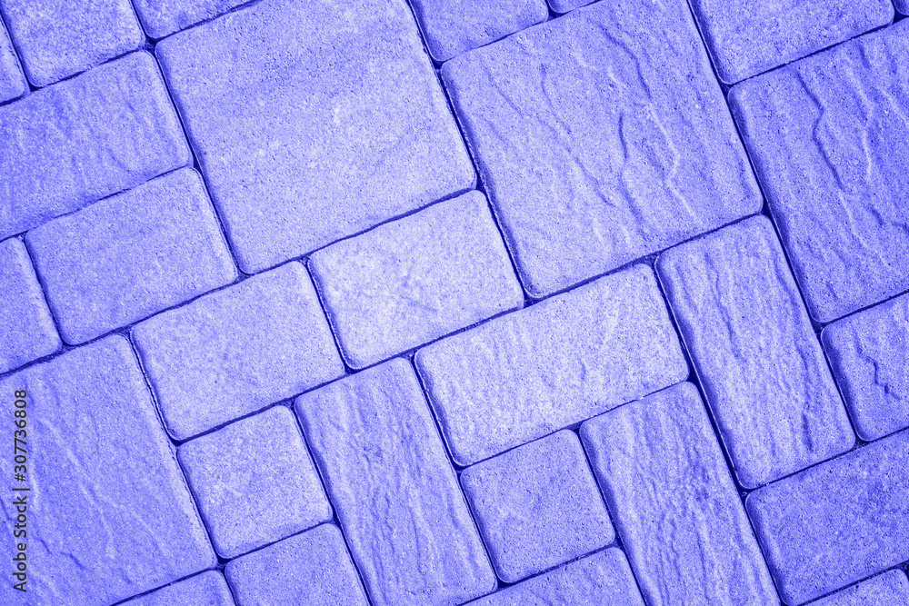 Obraz premium Diagonal pavement pattern toned in light purple