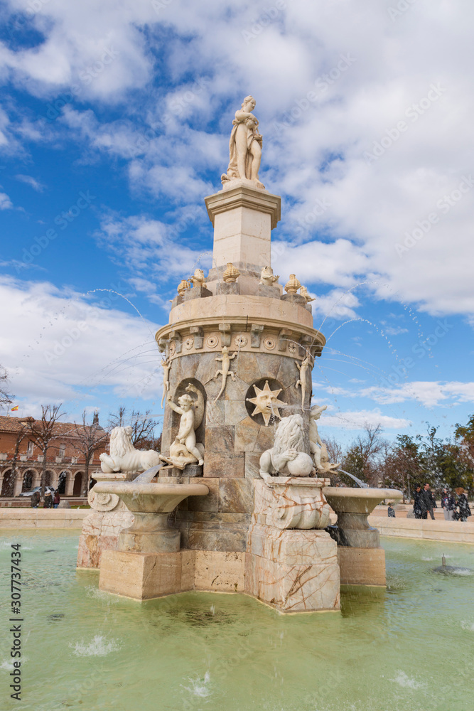 Fototapeta premium Aranjuez,Spain,1,2018; The Royal Palace of Aranjuez is one of the residences of the Spanish royal family.