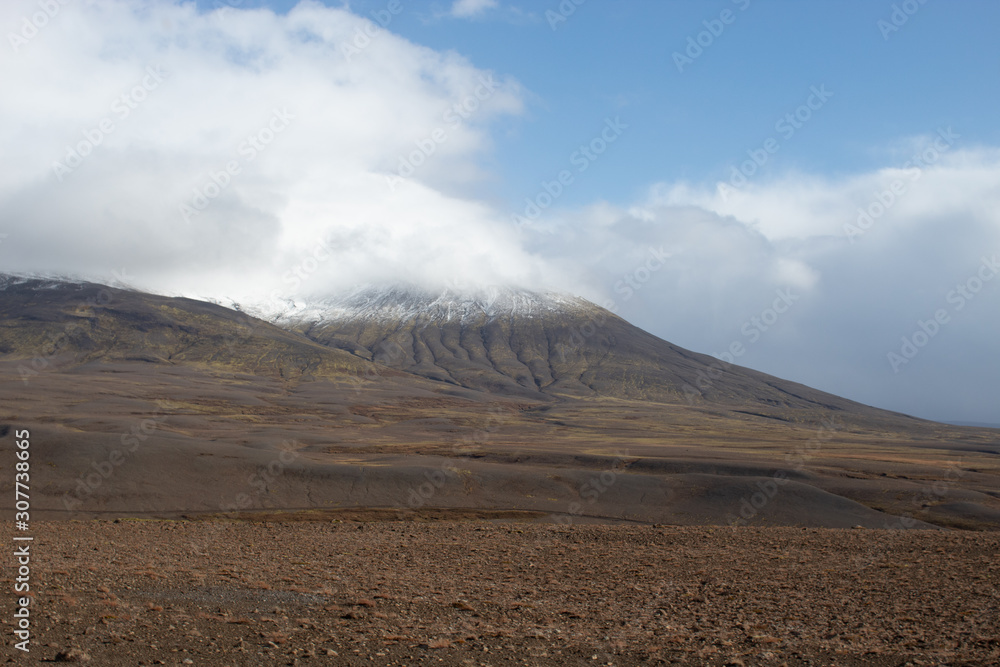 rocky lava field in Iceland