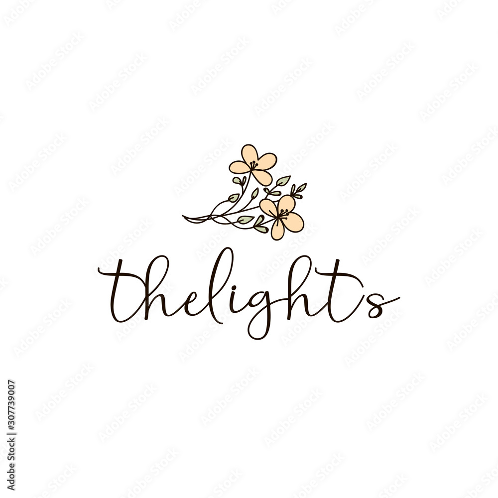 Obraz premium Logo template with yellow flower. Premade logotypes for entrepreneurs. Vector logo design