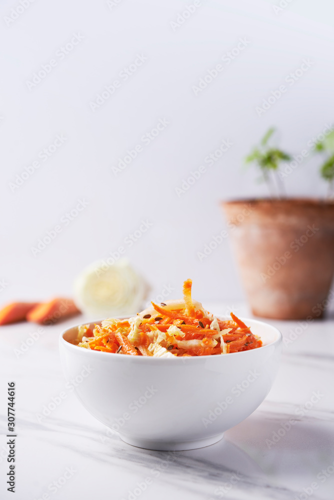 carrot and cabbage salad carrot and cabbage salad