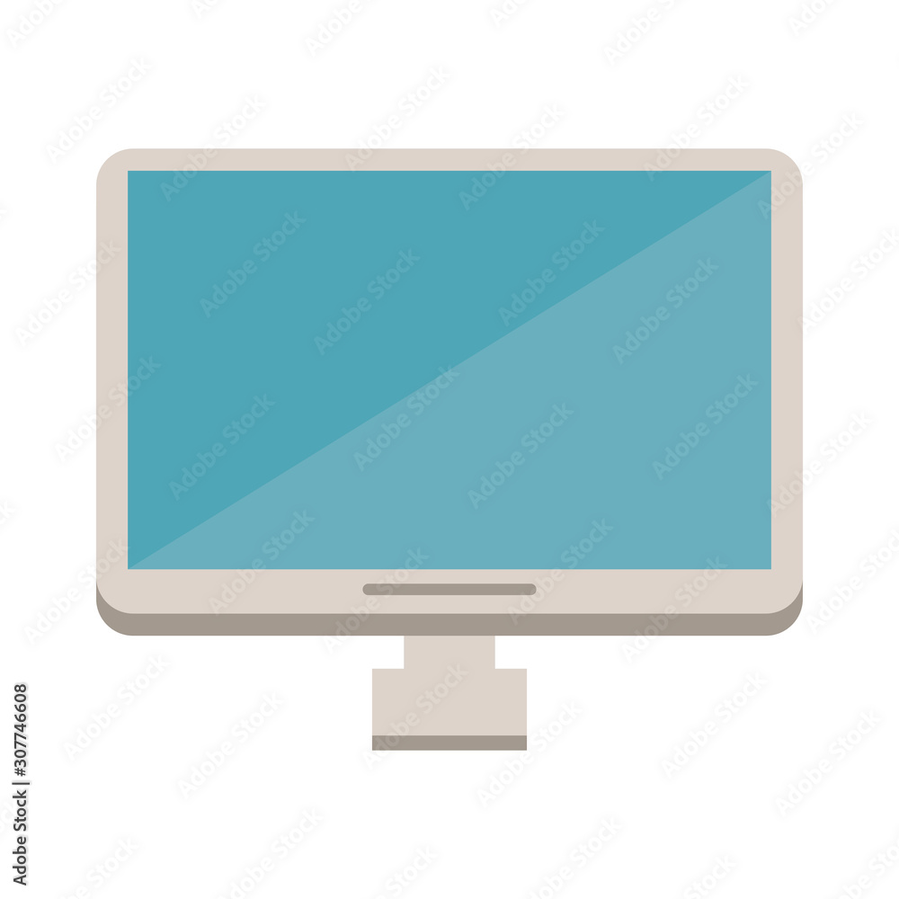 desktop computer display isolated icon desktop computer display isolated icon