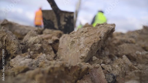 Wallpaper Mural Shovel in the Heap of Soil Torontodigital.ca
