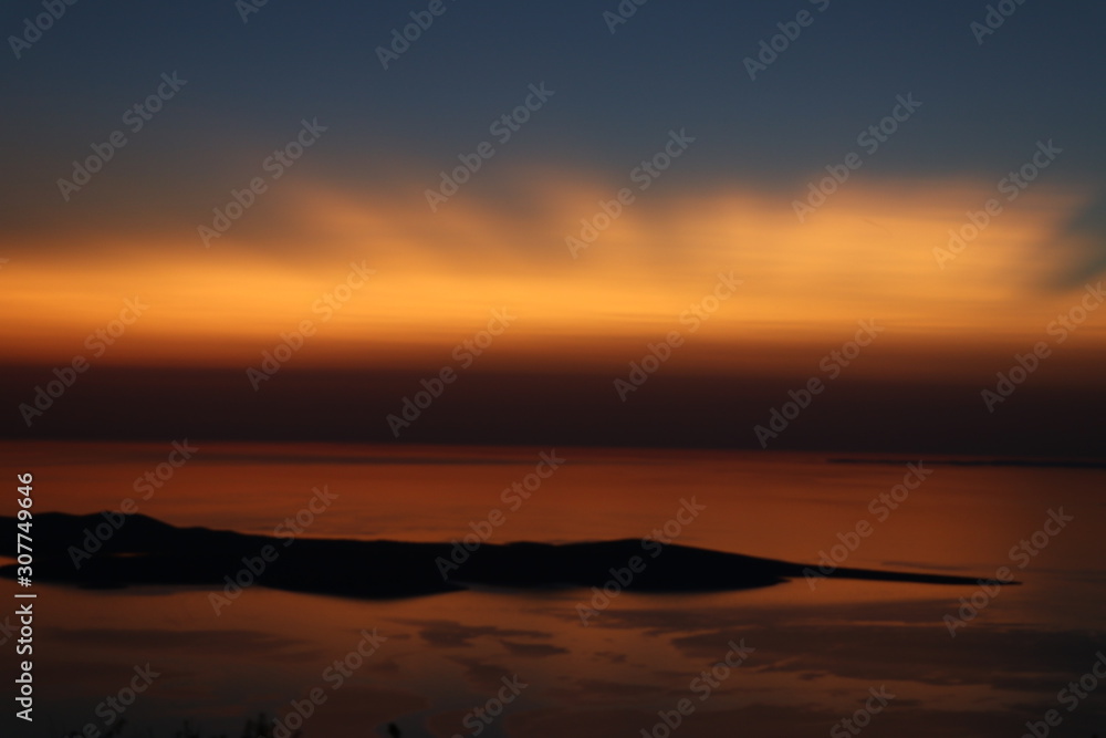 Herrlicher Sonnenuntergang in Kroatien