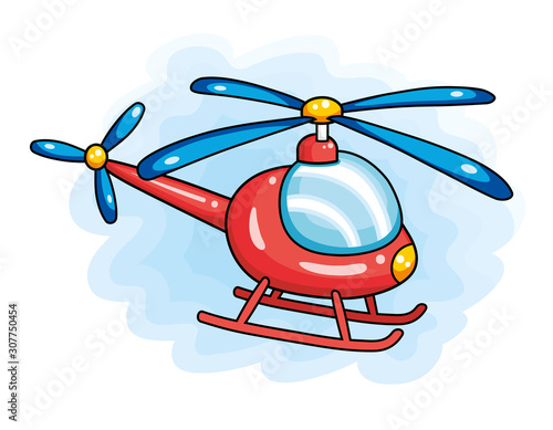 Red helicopter
