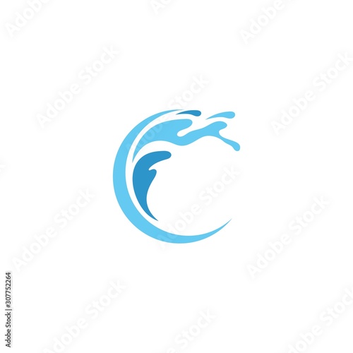 Water splash illustration