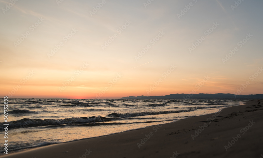 sunset on the sea sunset on the sea