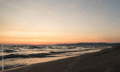 sunset on the sea © giannis