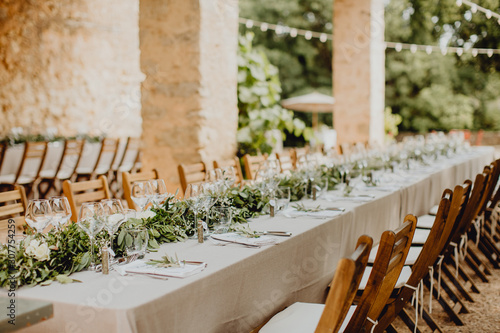Quadro su tela Tables de mariage