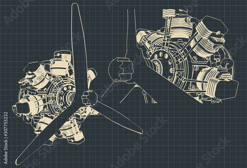 7 cylinder radial engine