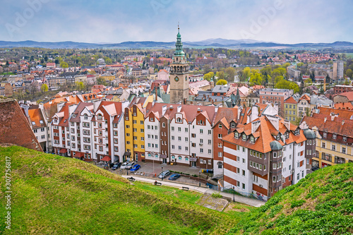 Panorama of Klodzko downtown, Lower Silesia, Poland