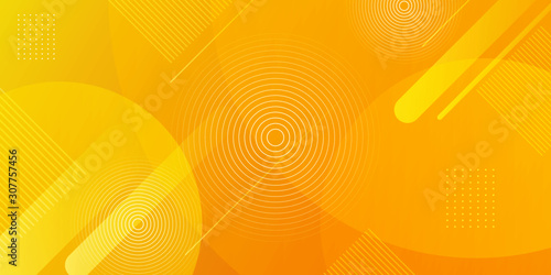 Modern Orange Background Presentation Template Vector