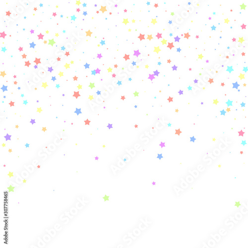 Festive confetti. Celebration stars. Colorful star