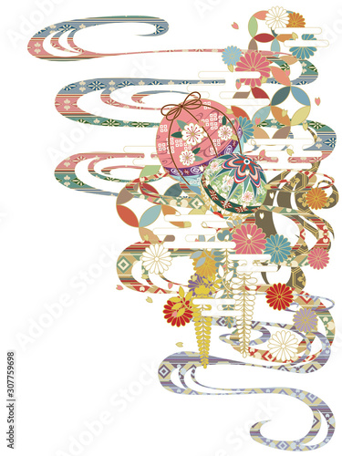 和柄背景素材レトロポップ Stock Vector Adobe Stock