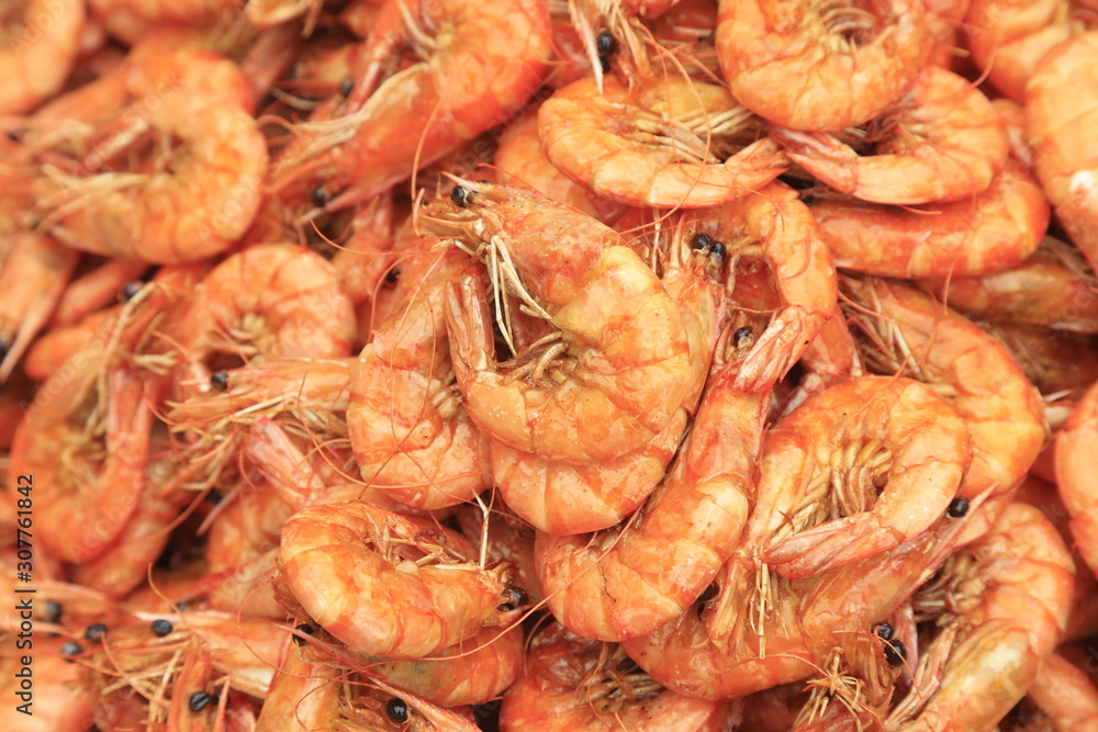 Braised prawns in Chinese famous dishes