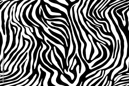 Zebra ornament. Seamless pattern