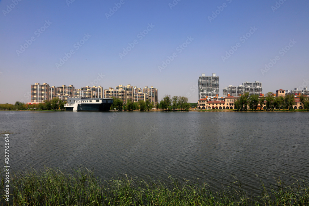 Waterfront City Scenery, Tangshan, China