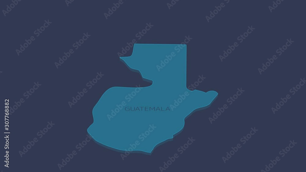 Guatemala animated map with alpha channel. Guatemala animated map with alpha channel.
